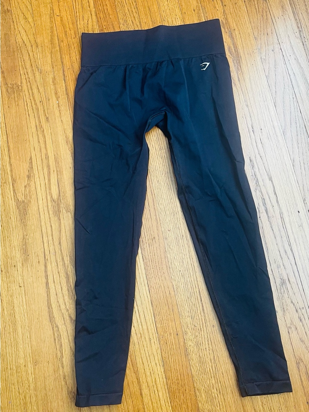 Gymshark Black High-Waisted Leggings, small